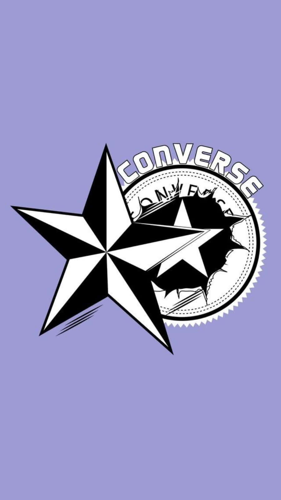 Converse Logo On A Purple Background