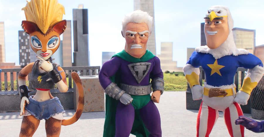 Cooch, Ranger And Rex From Supermansion Wallpaper
