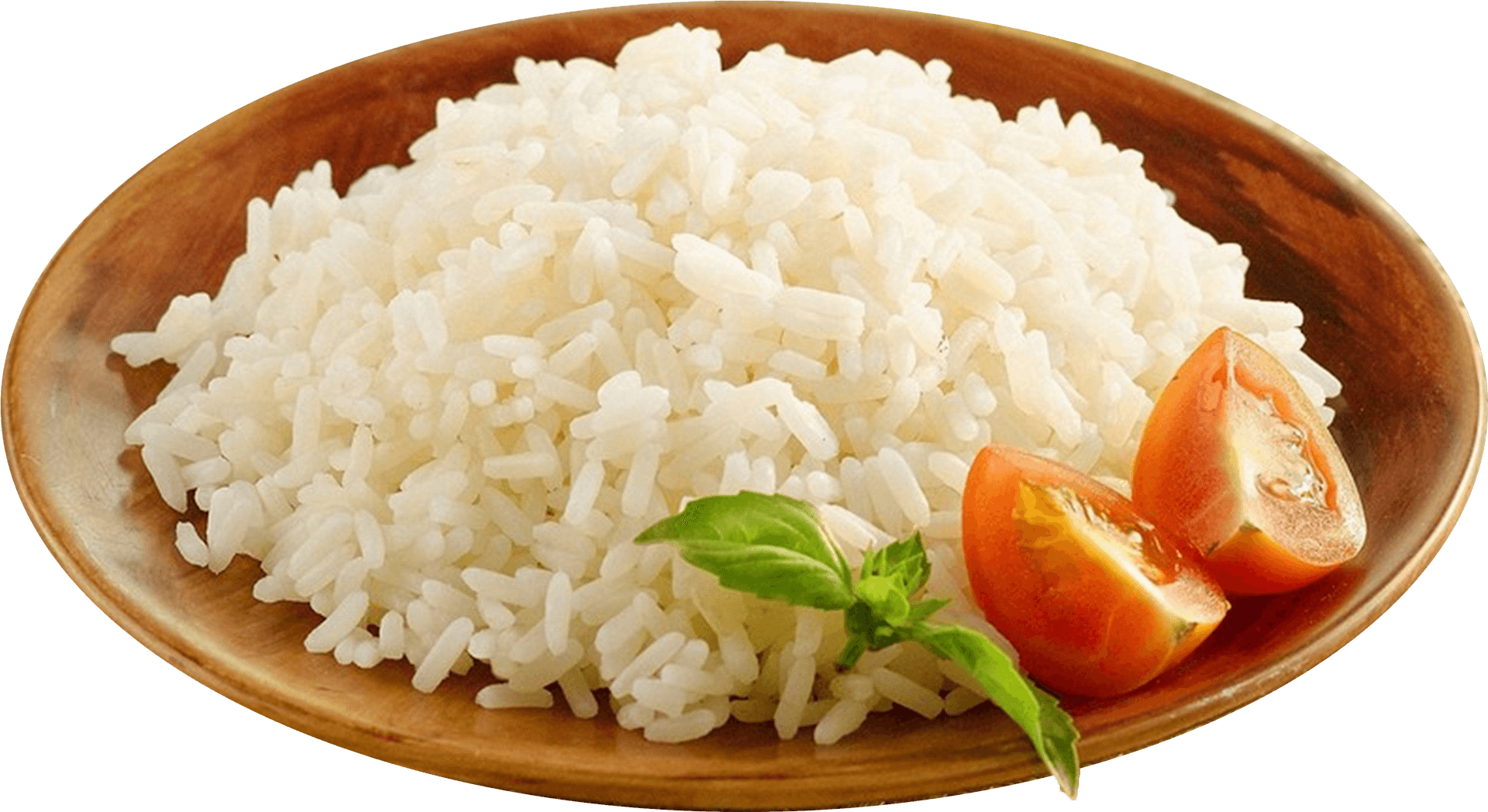 Cooked White Ricewith Tomatoand Basil PNG