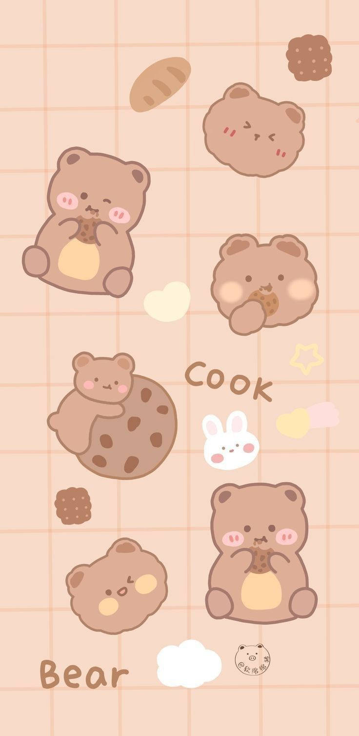 Cookie Iphone Brown Bears Wallpaper