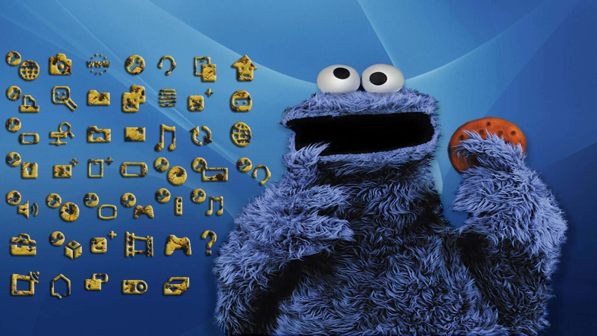 Funny Cookie Monster Background