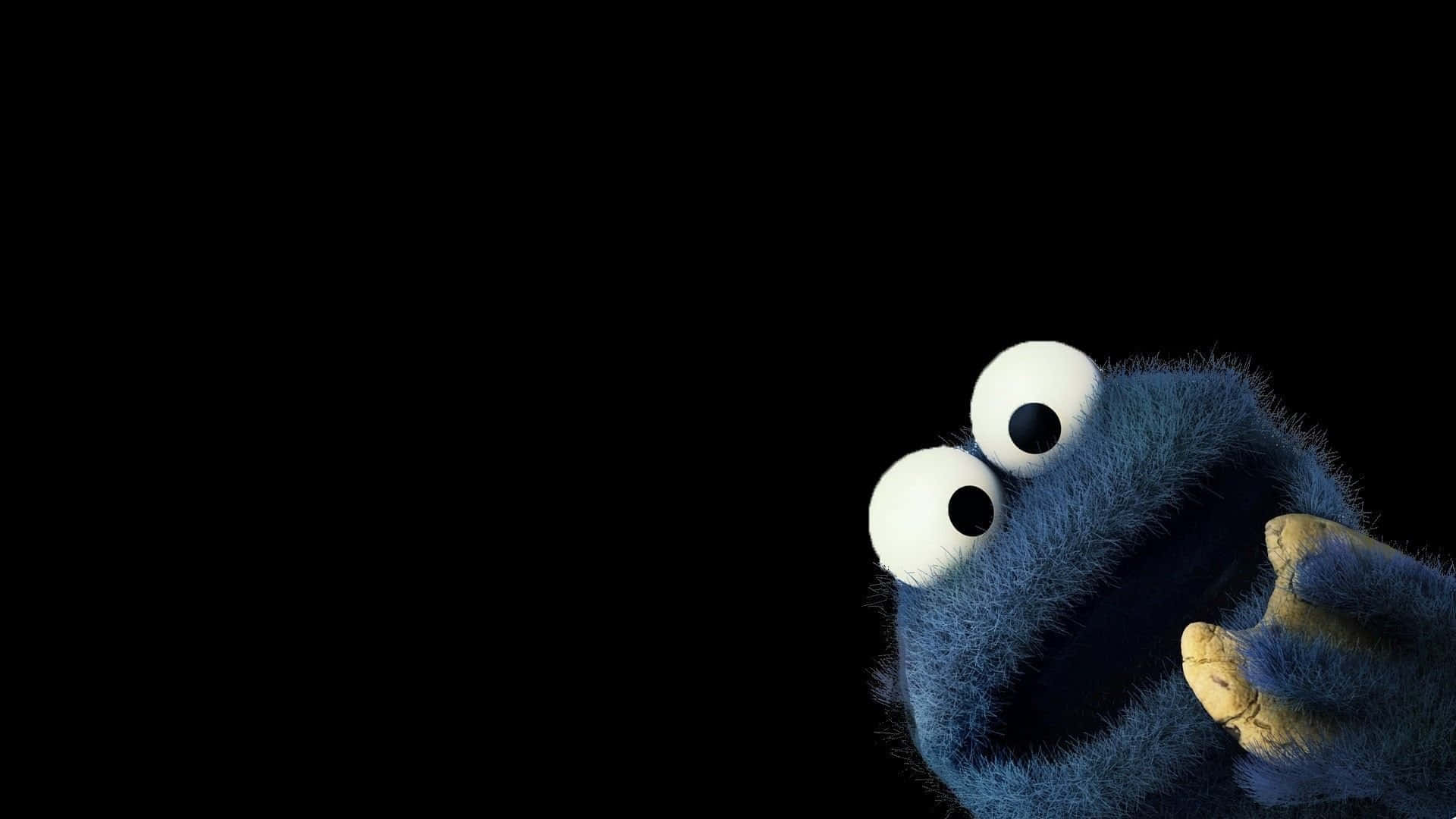 Cookie Monster Enjoying Delicious Cookies