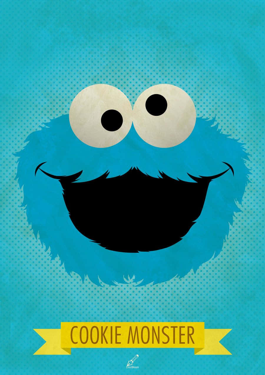 Cookie Monster enjoying his favorite snack