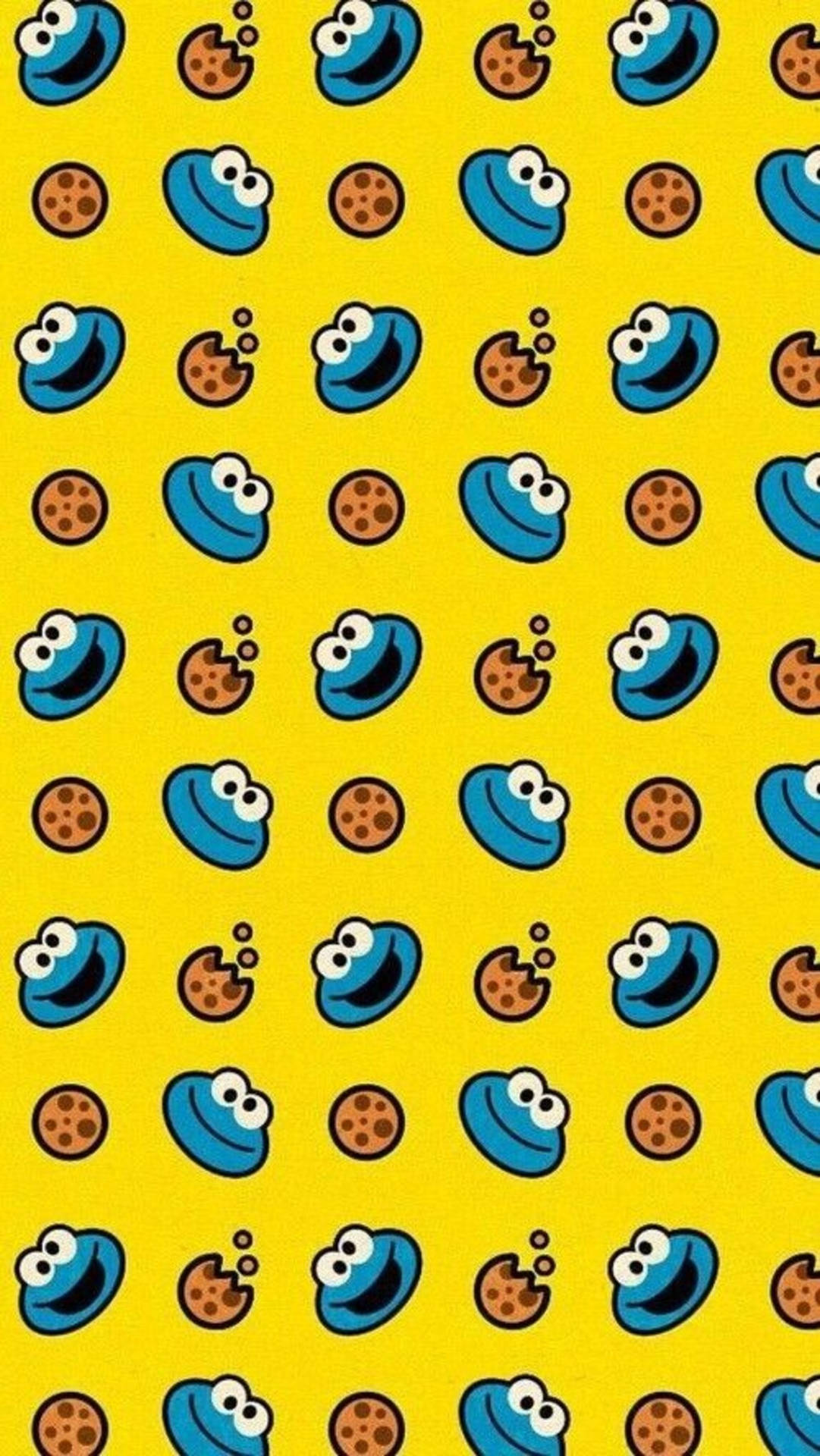 Cookie Monster And Cookie Pattern