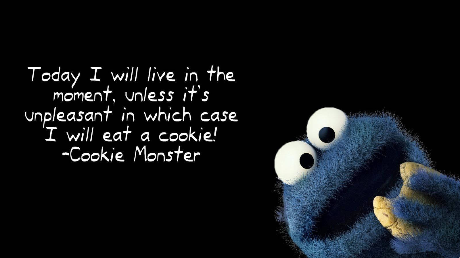Cookie Monster Appropriate Message Wallpaper