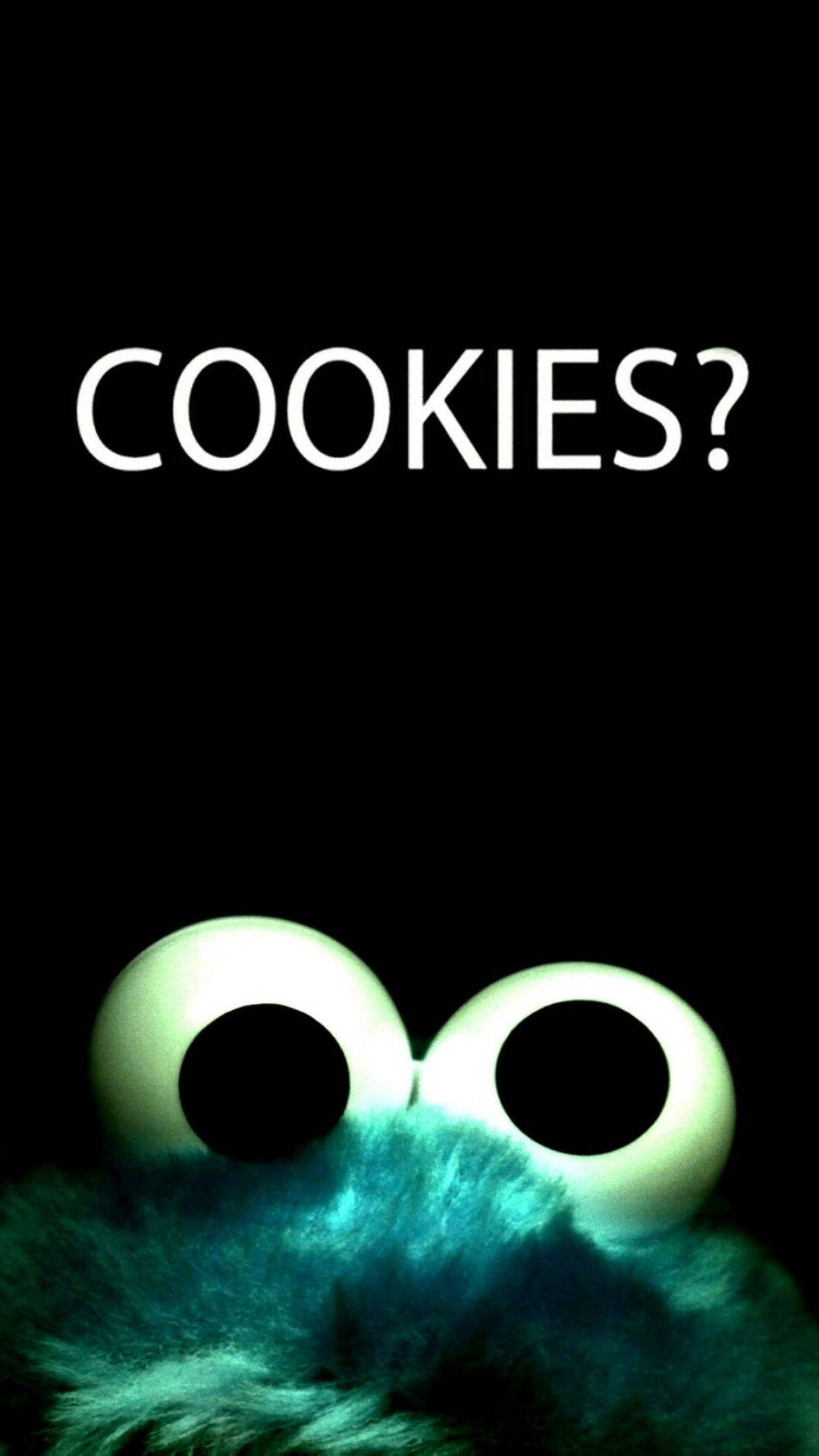 Cookie Monster Cute Iphone Låseskærm Wallpaper