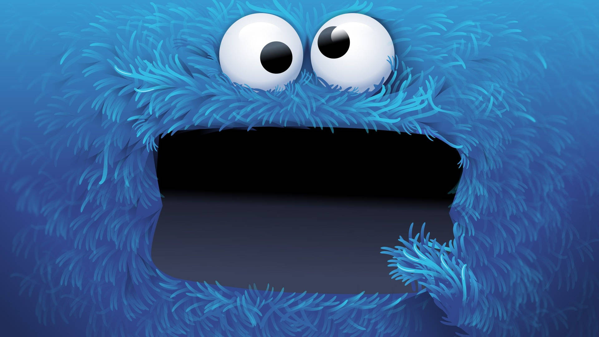Cookie Monster Sjov Tegneserie Wallpaper