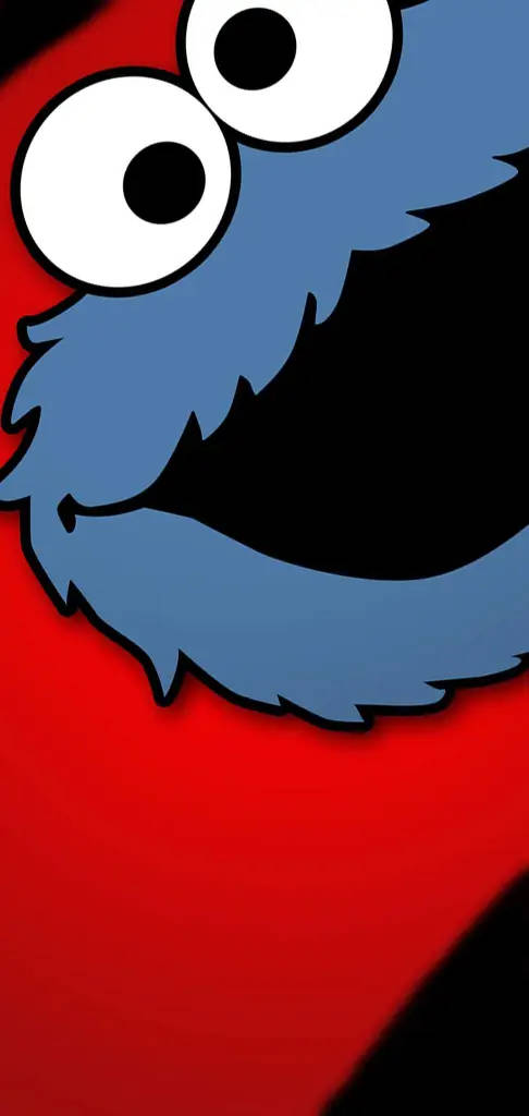 Cookie Monster Punch Hole Background