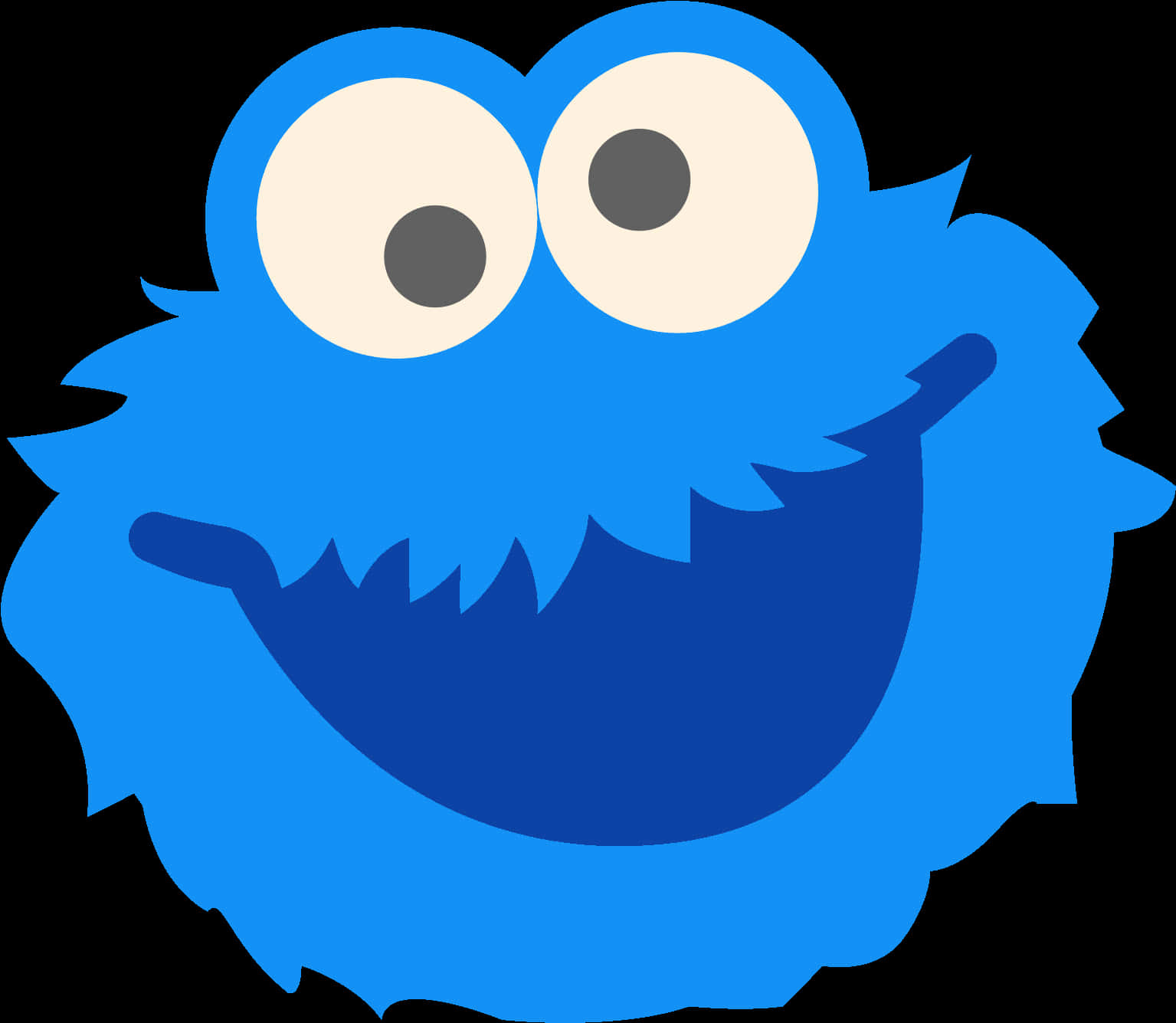 Cookie Monster Vector Graphic PNG