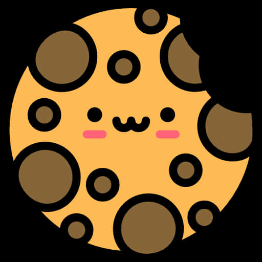 A Cute Cookie With A Smiley Face Wallpaper