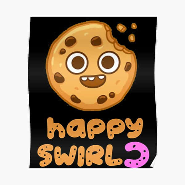 Happy Swirl Cookie Poster Wallpaper