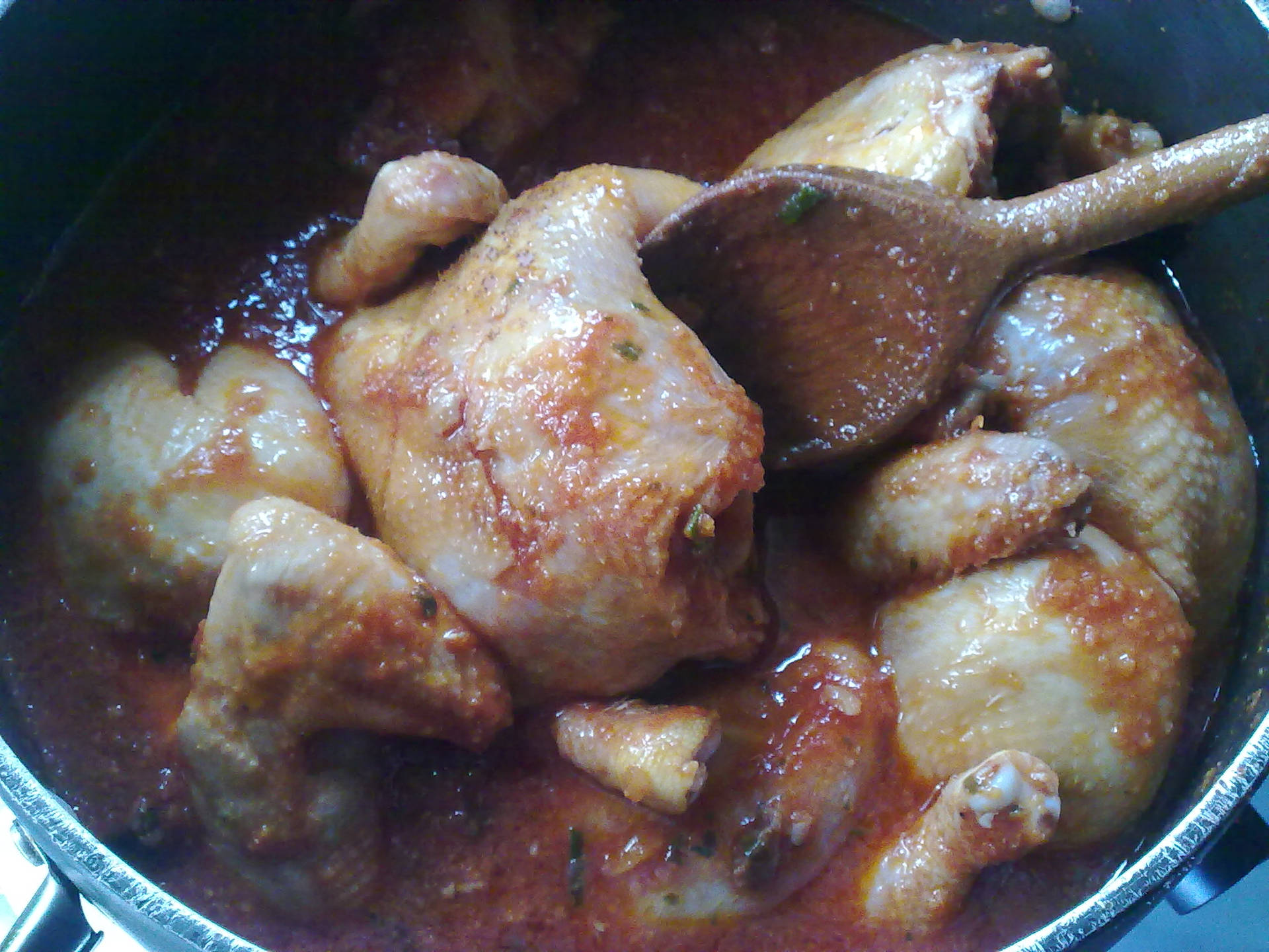 Cooking Quail Stew In A Pot Wallpaper