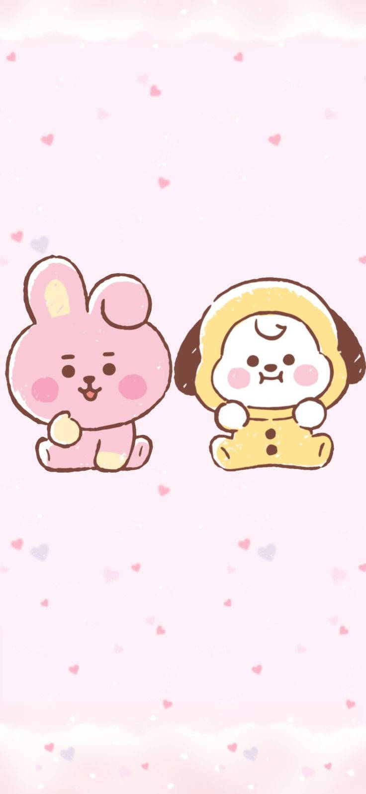 Cooky And Chimmy Cute Iphone Background