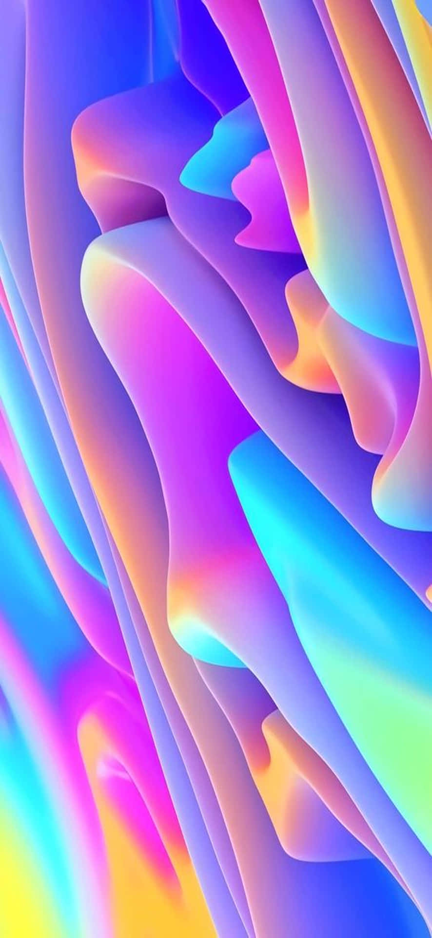 A Colorful Abstract Background With A Rainbow Colored Pattern Wallpaper