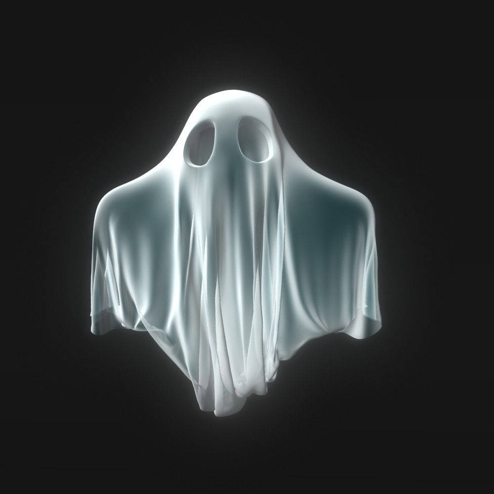 Cool 3D Ghost In Blanket Wallpaper