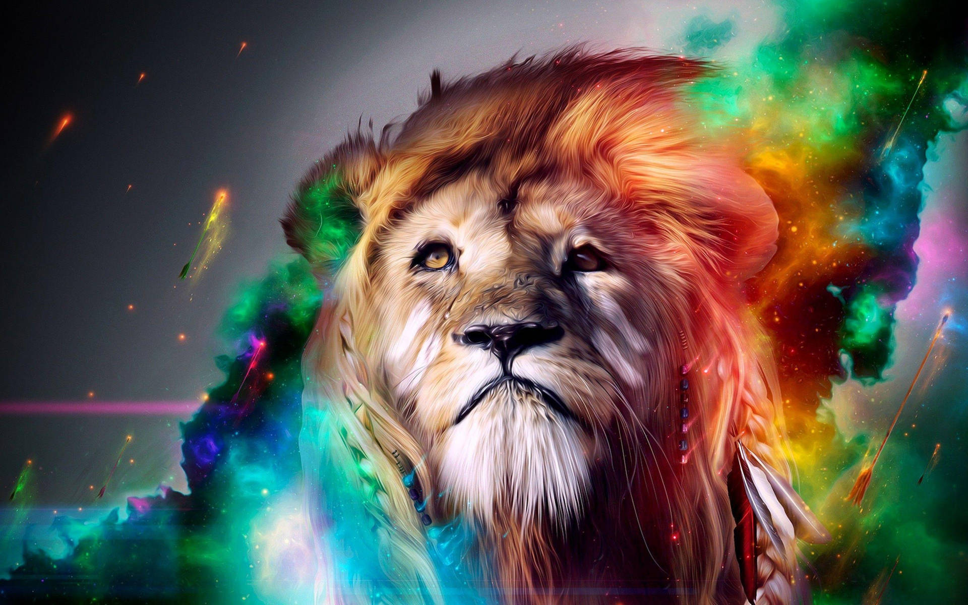 Cool 3d Lion Phone Screen Display Picture