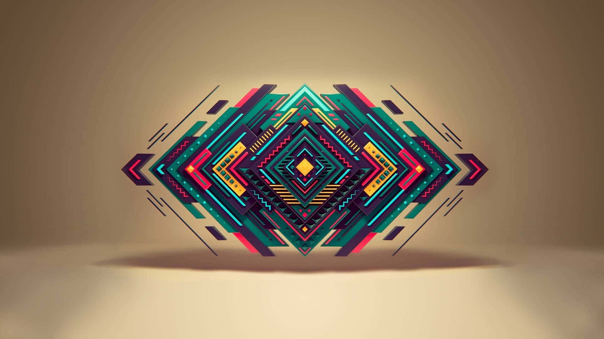 Vibrant Abstract Artwork with Minimalistic Elements Wallpaper