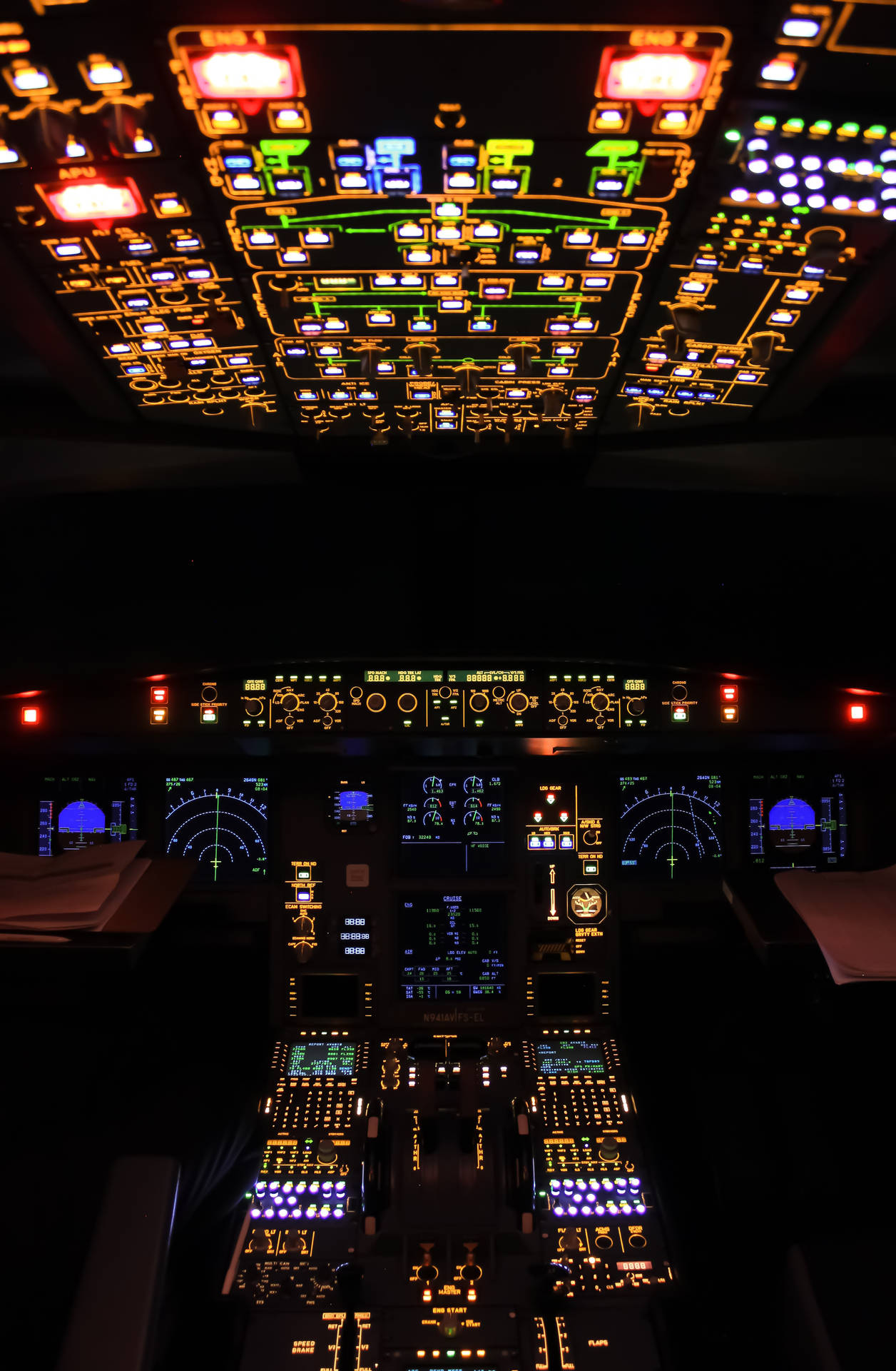 PMDG Boeing 777-200LRX nightime cockpit by HYPPthe on DeviantArt