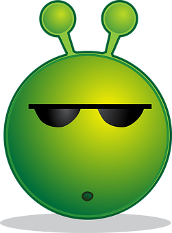 Cool Alien Graphic PNG