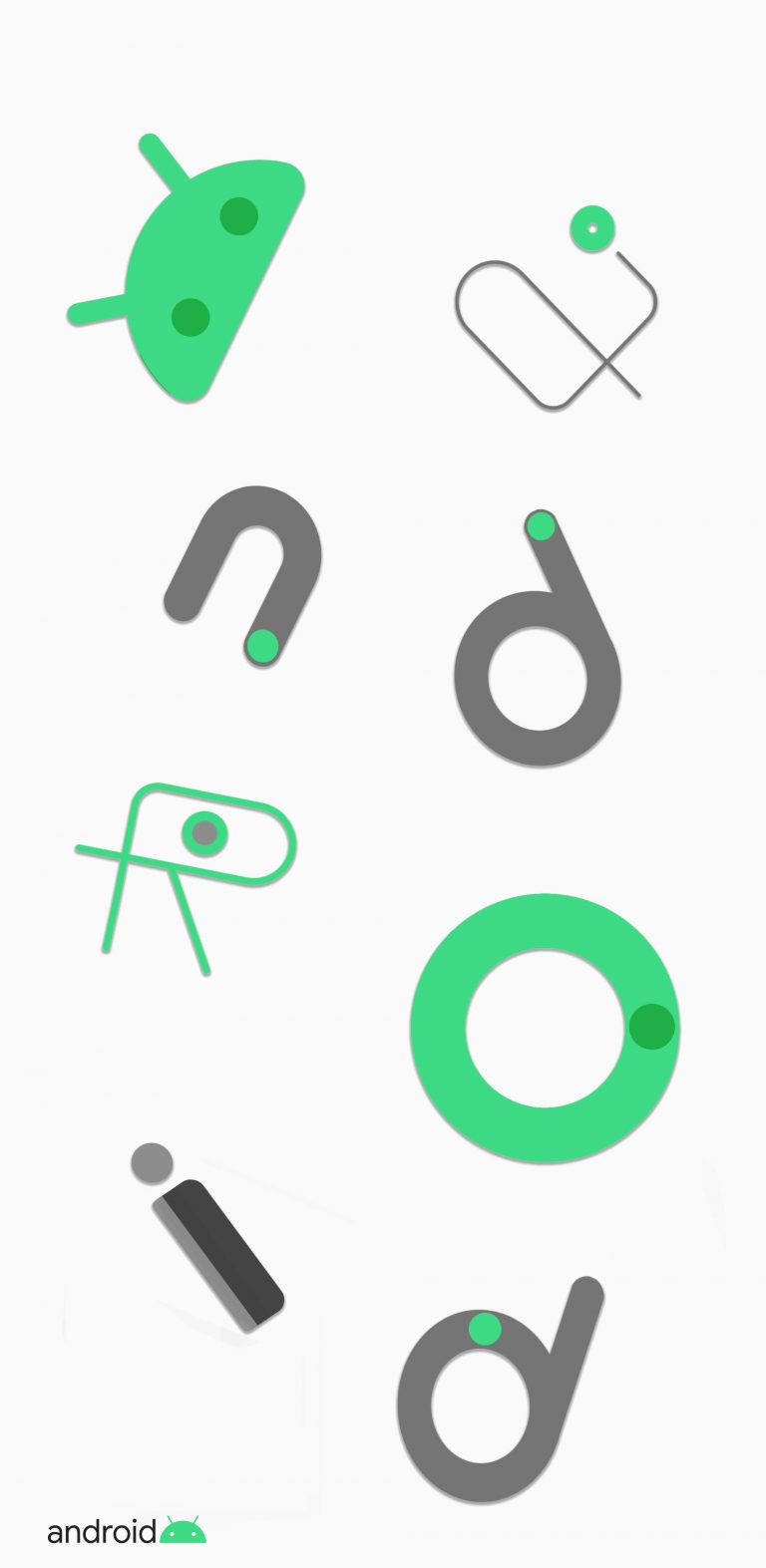 Cool Android 11 Alternative Logo Wallpaper