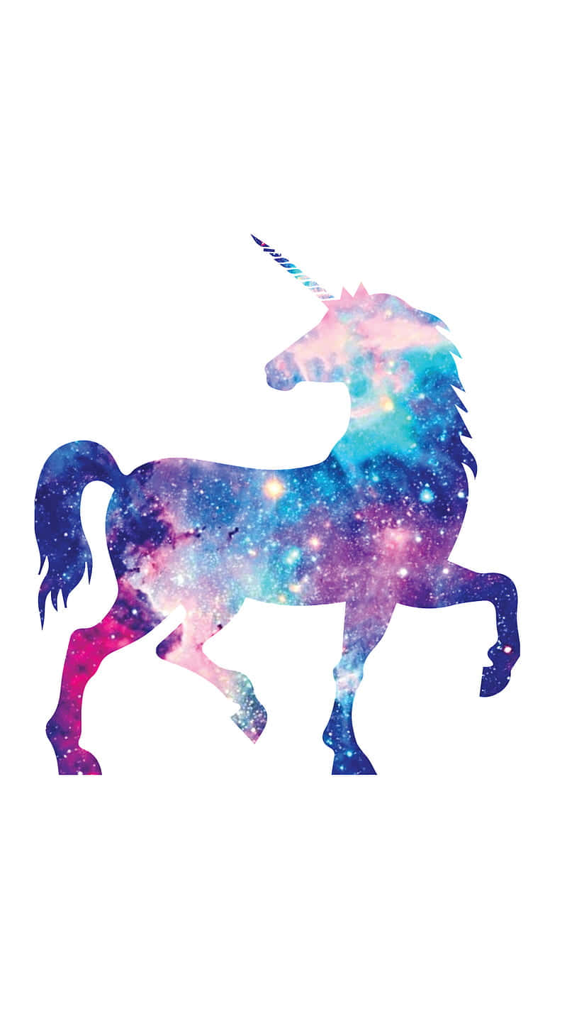 A Unicorn With A Galaxy Background Wallpaper