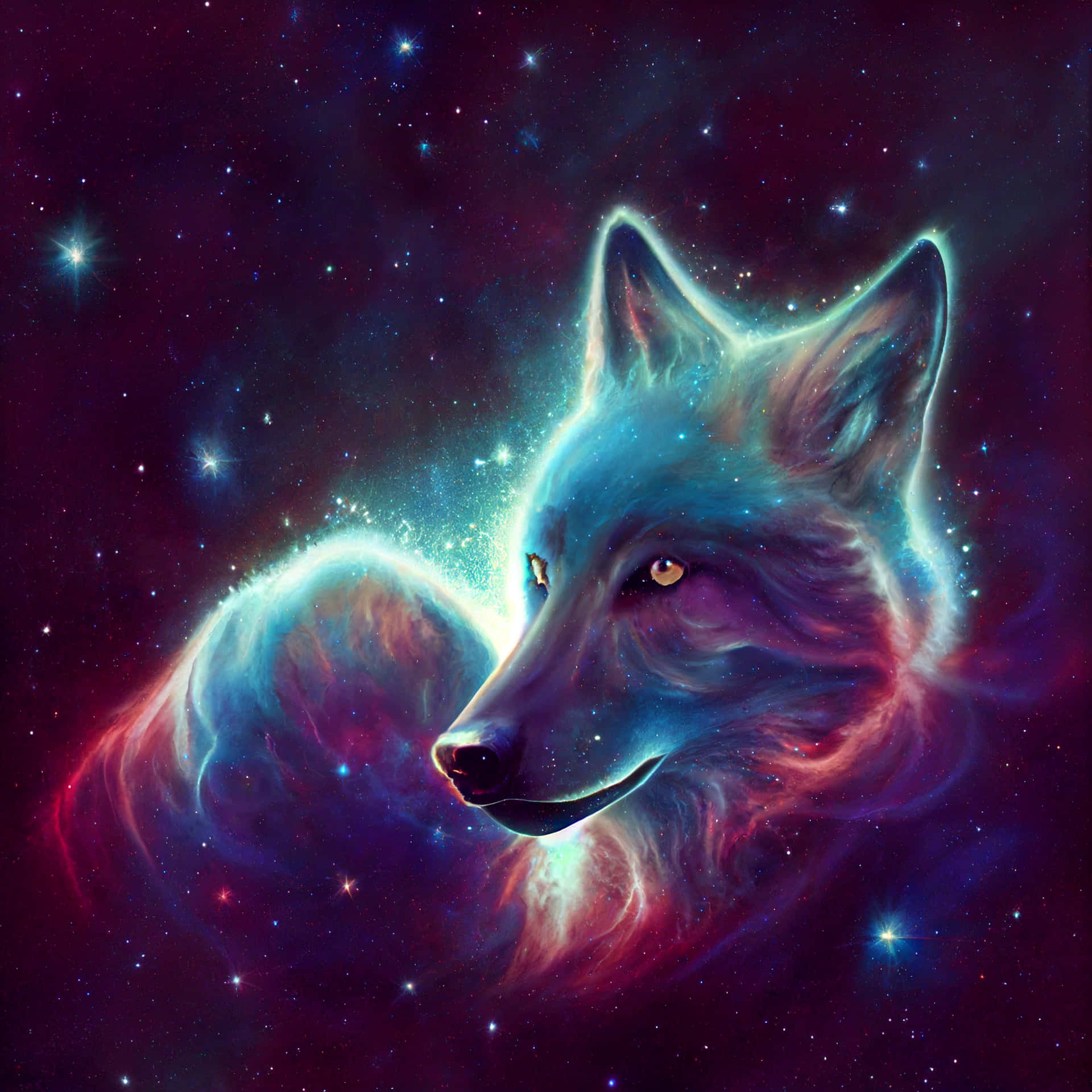 Fox Galaxy Wallpapers  Top Free Fox Galaxy Backgrounds  WallpaperAccess