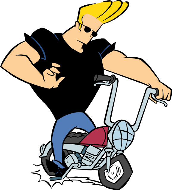 Cool Animated Biker Character PNG