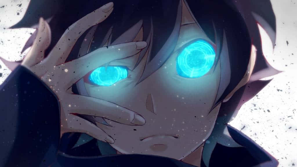 Genießedie Coolness Dieses Anime-blauen Hintergrundbildes. Wallpaper