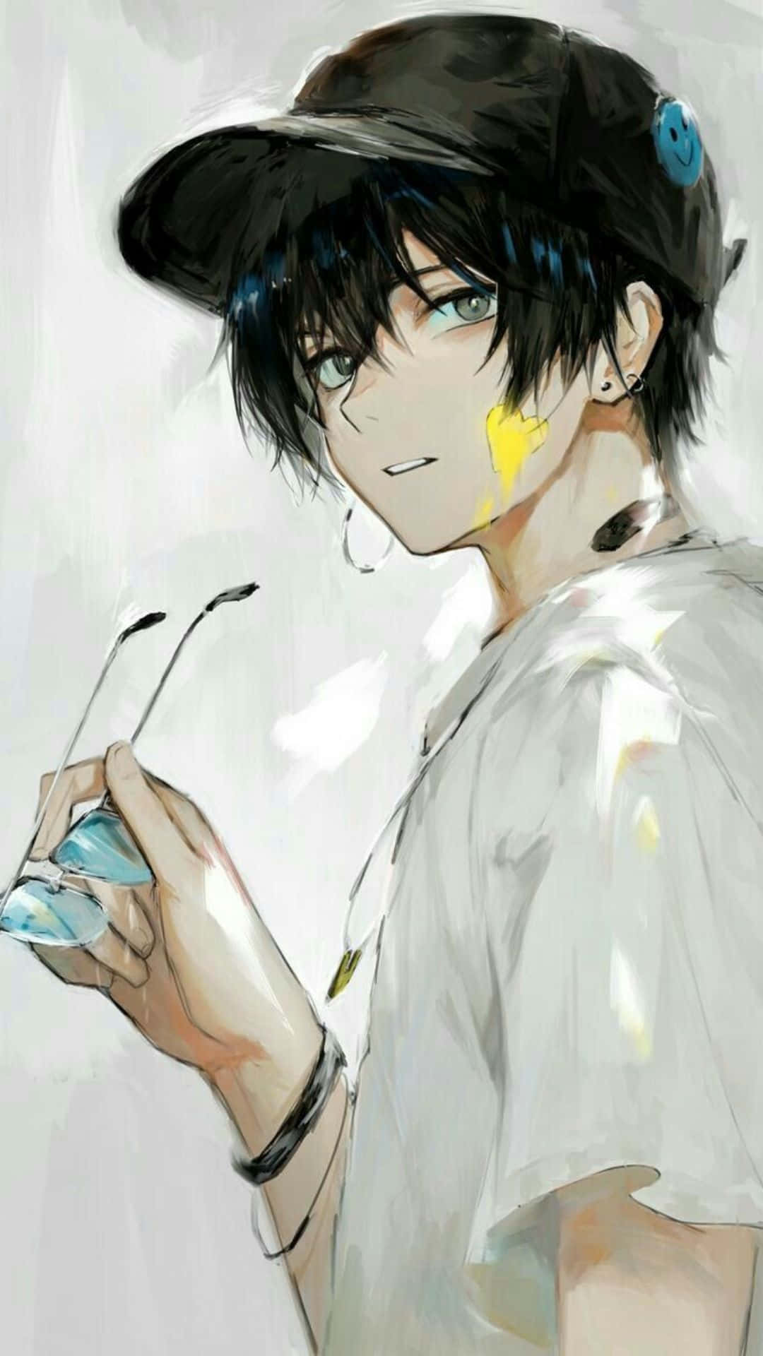 Cool Anime Boy With Hat Wallpaper