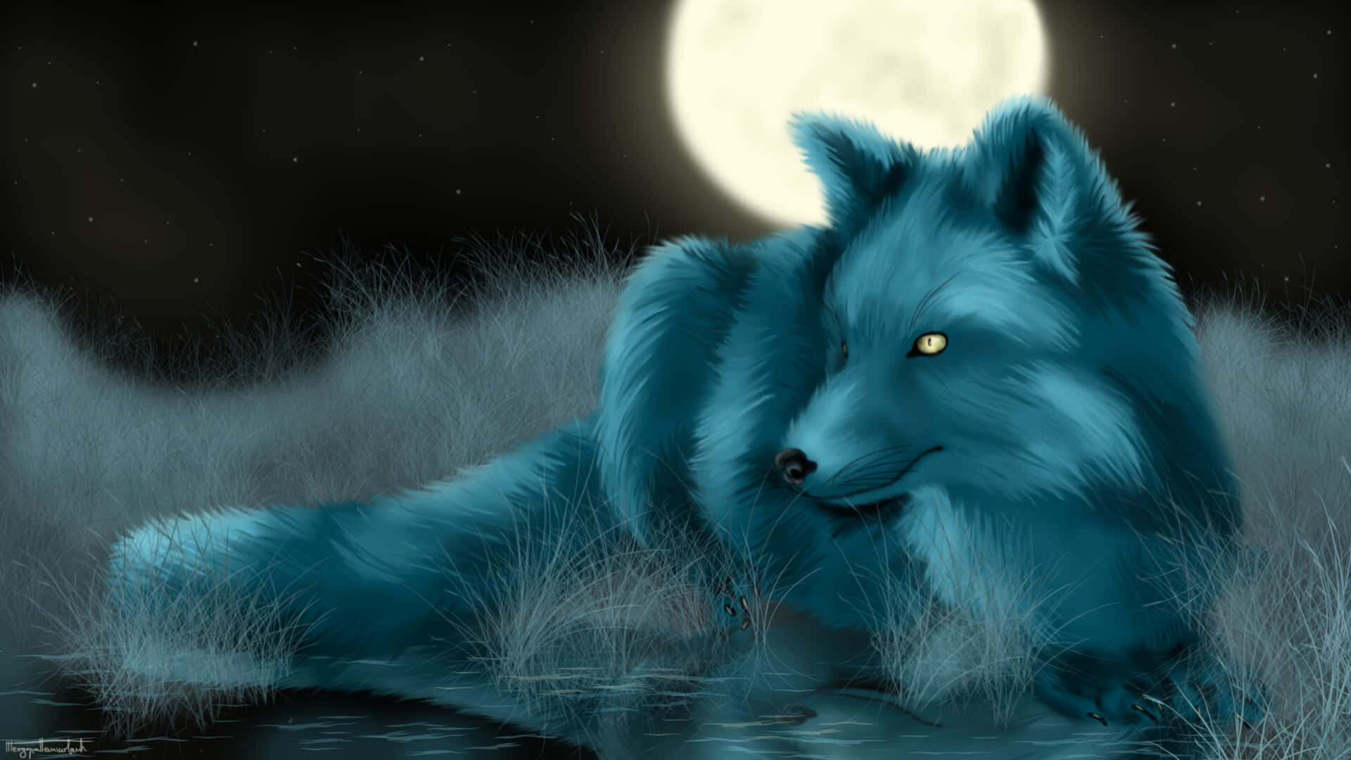 An incredible cool anime fox that will make you say wow Wallpaper