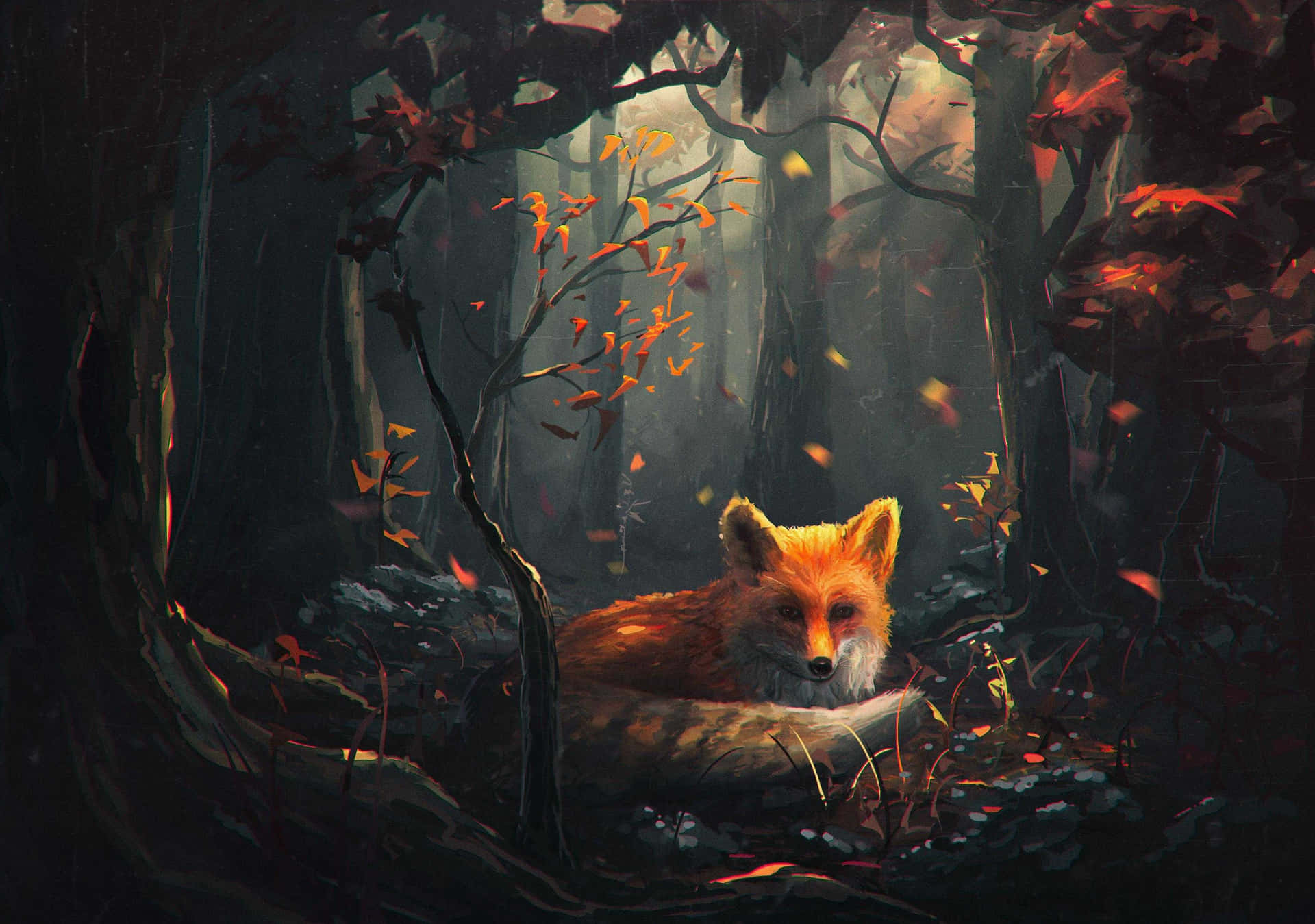Take a look at this amazing cool anime fox! Wallpaper