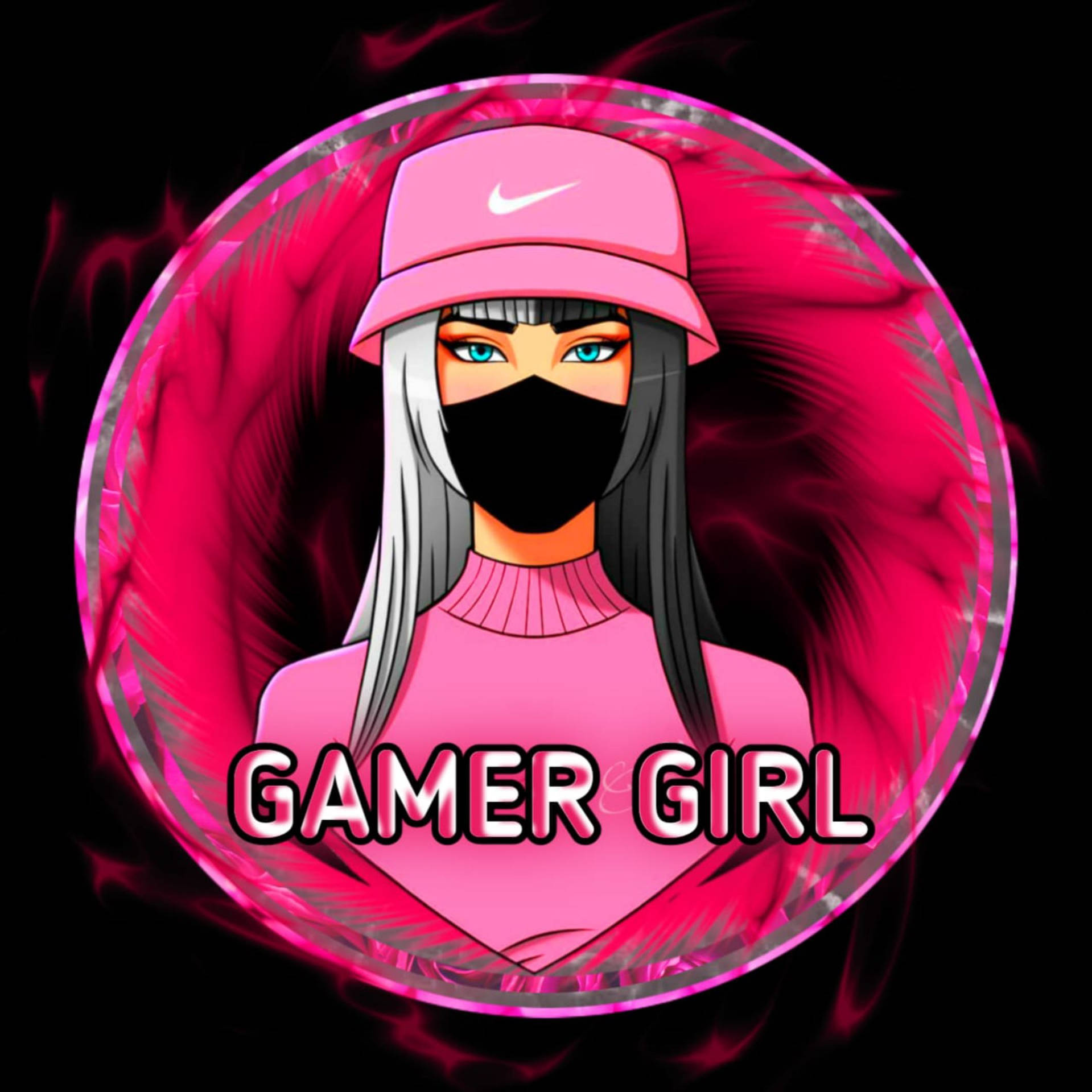 Cool Anime Girl Gamer Logo