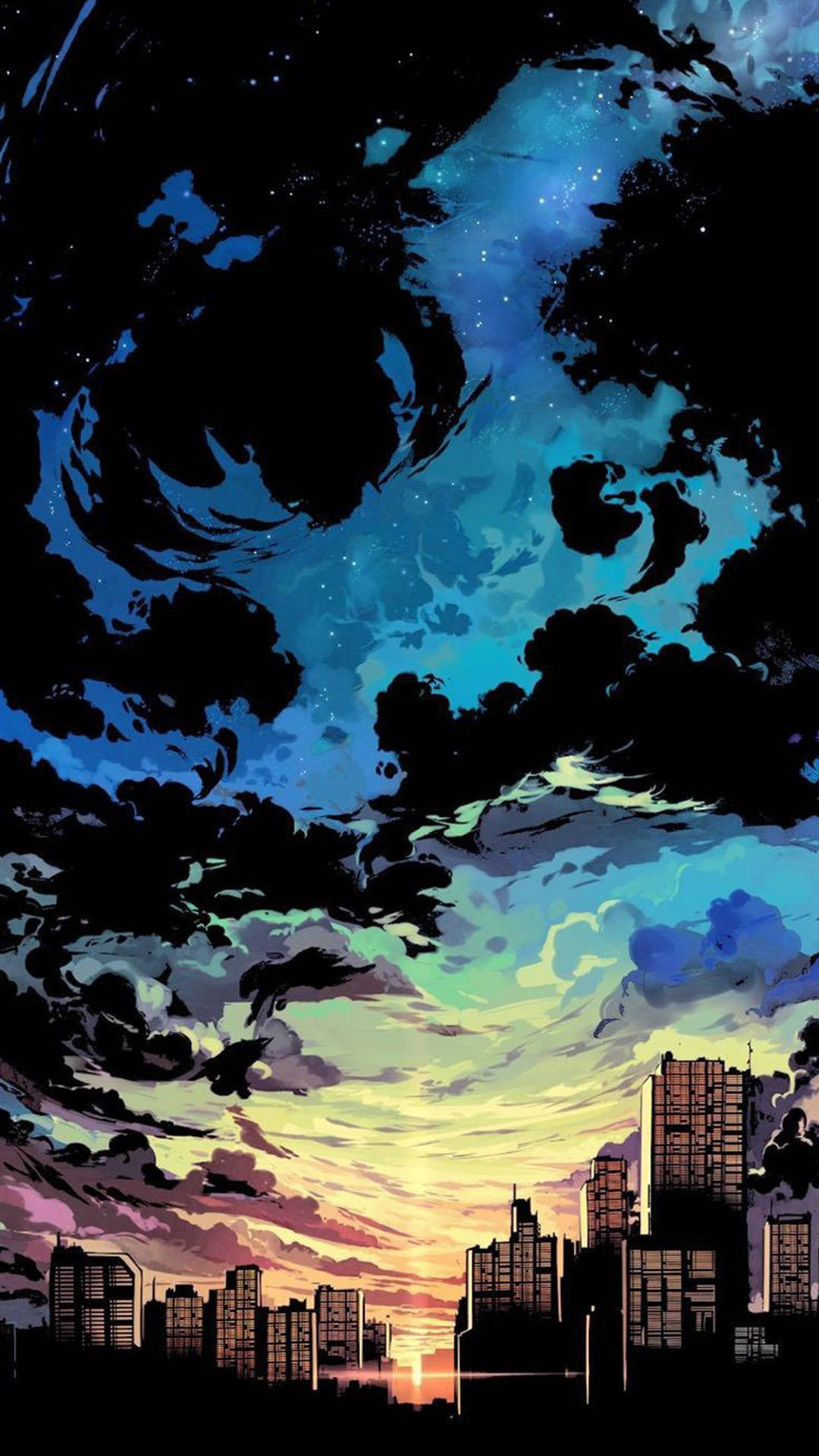Cool Anime Phone Of Beautiful Scenery Wallpaper
