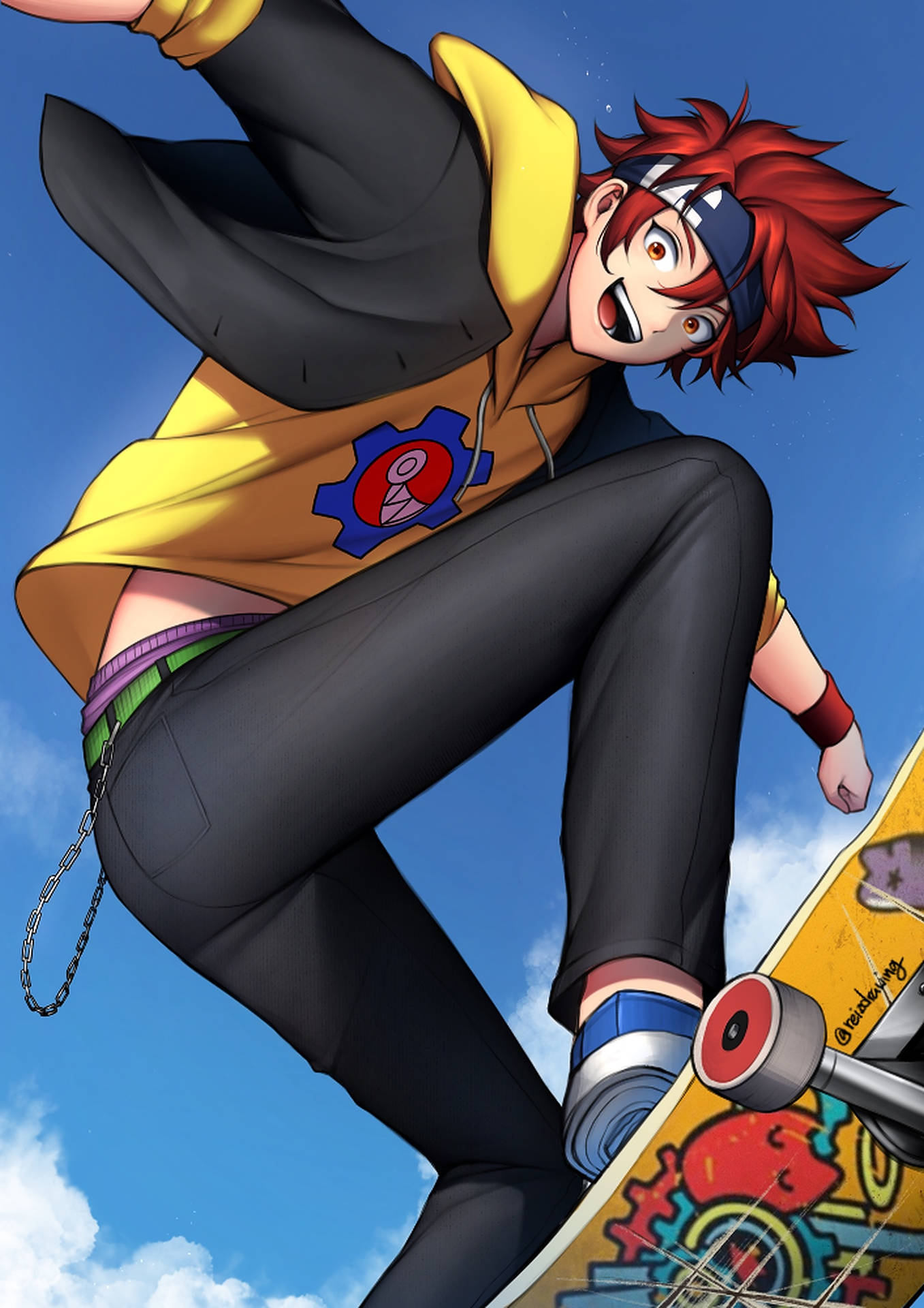 Cool Anime Skater Boy Aesthetic Wallpaper