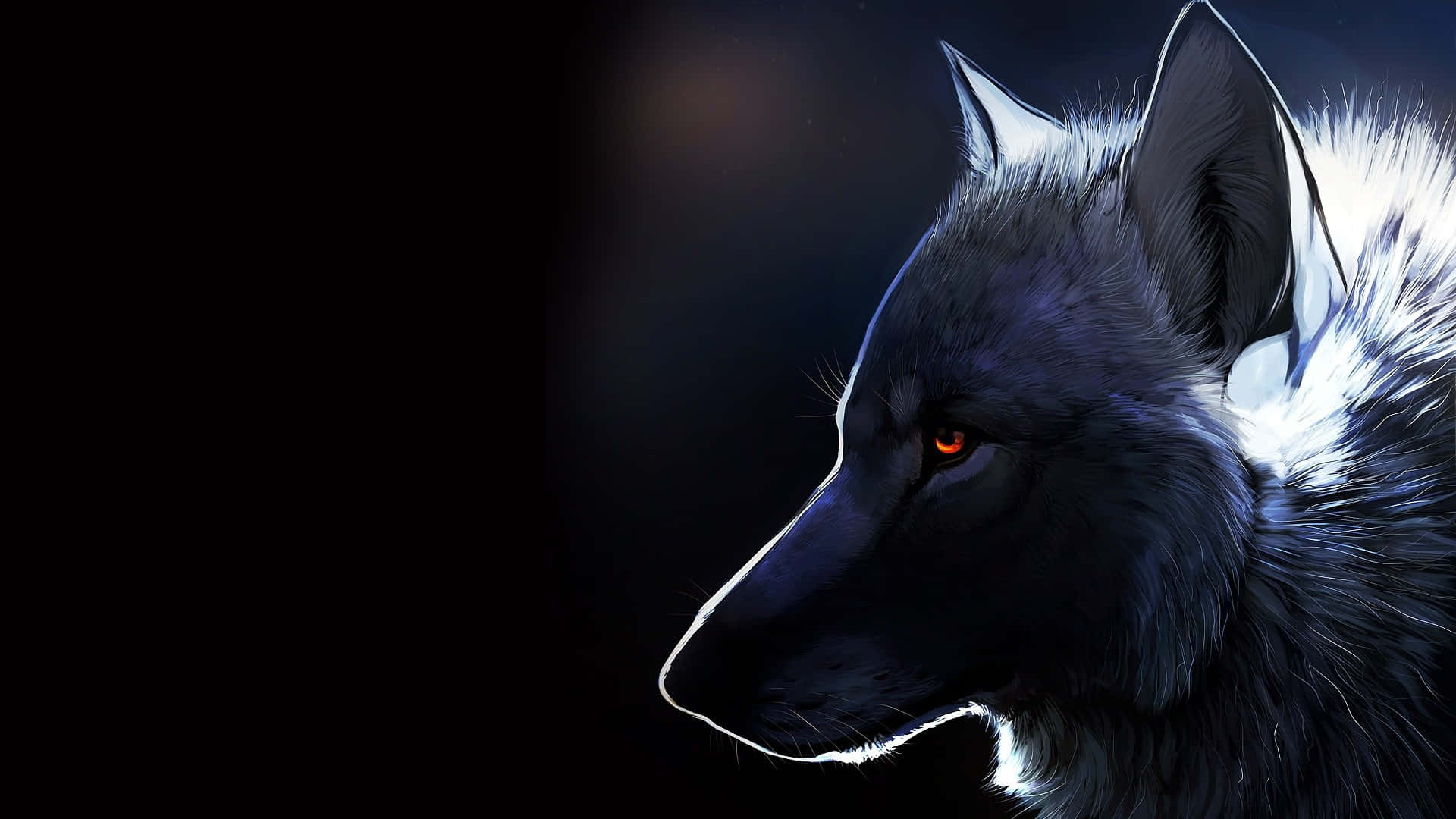 "Tread carefully as you enter the realm of the cool anime wolf" Wallpaper