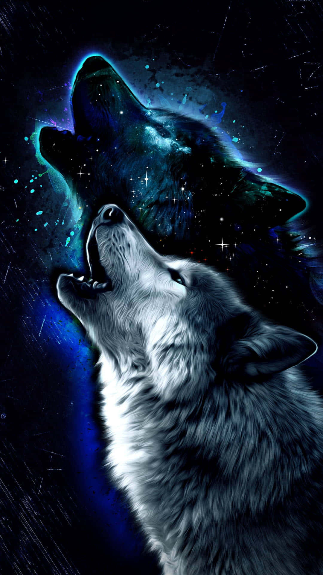 Embracer din indre ulv med dette cool anime ulv tapet. Wallpaper