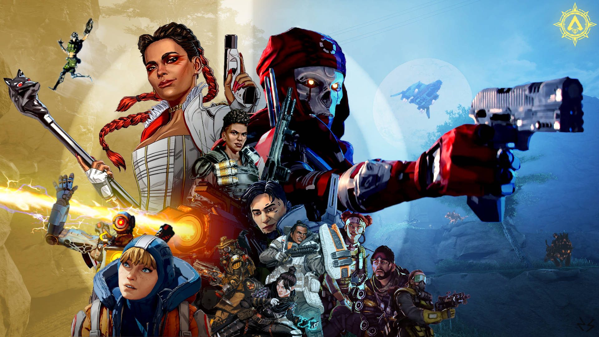 Action-packed out of this world excitement with Cool Apex Legends Wallpaper