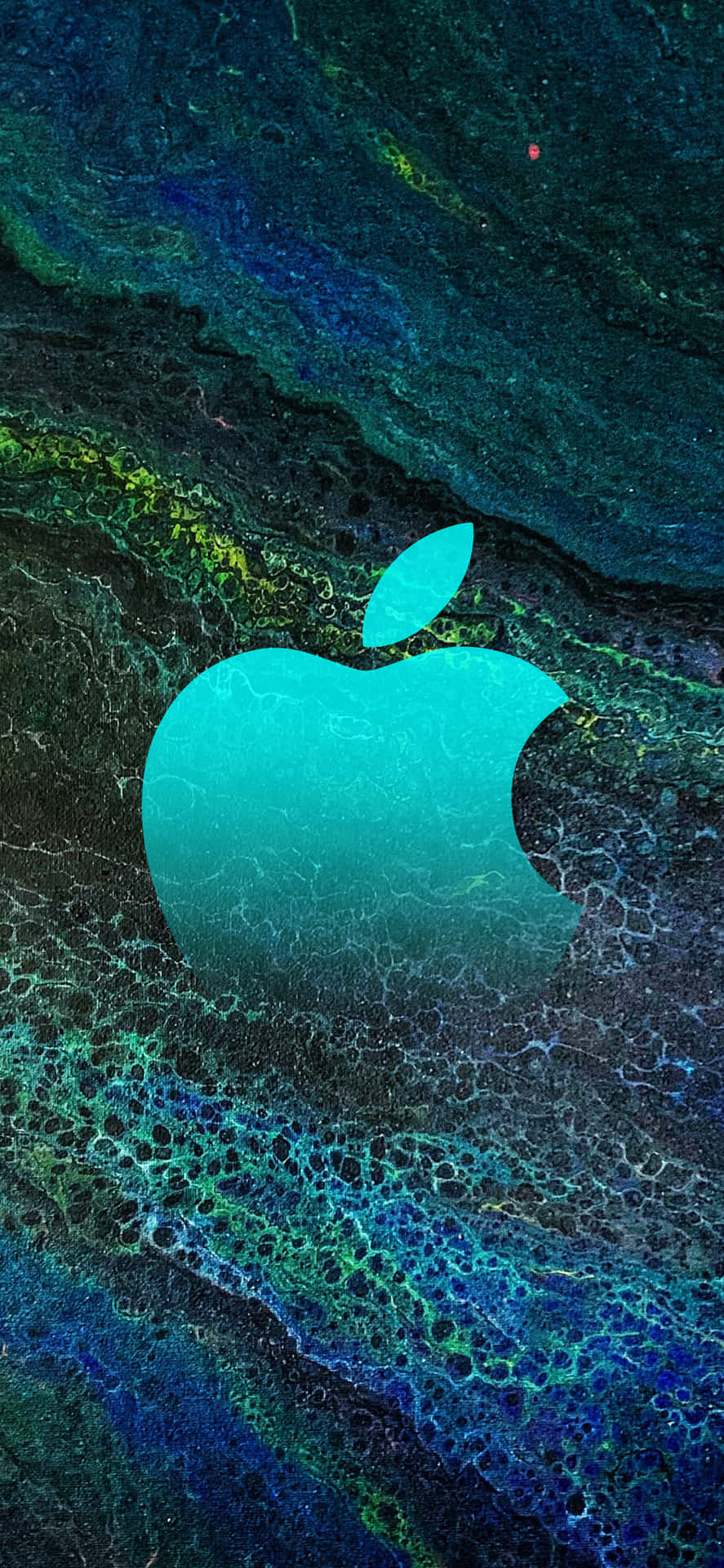 Cool Apple Blue Green Abstract Wallpaper