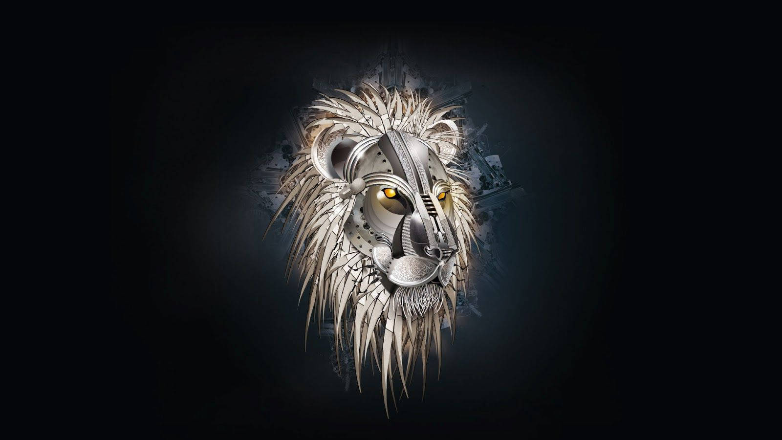 Cool Artwork For 3d Lion Background Wallpaper