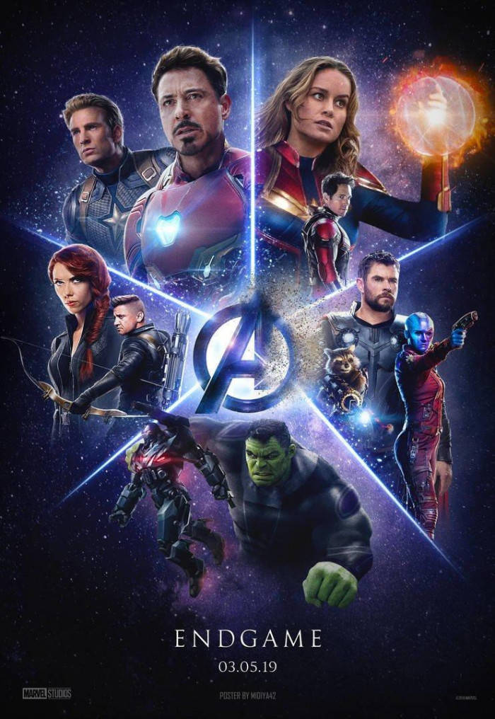 Fantasticoposter Di Avengers Endgame Con Logo. Sfondo