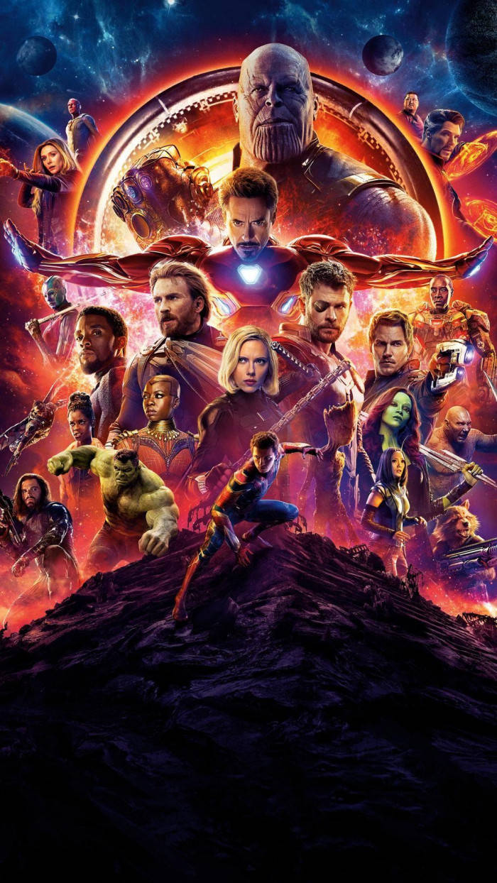 Cooleavengers Infinity War Ensemble Poster Wallpaper