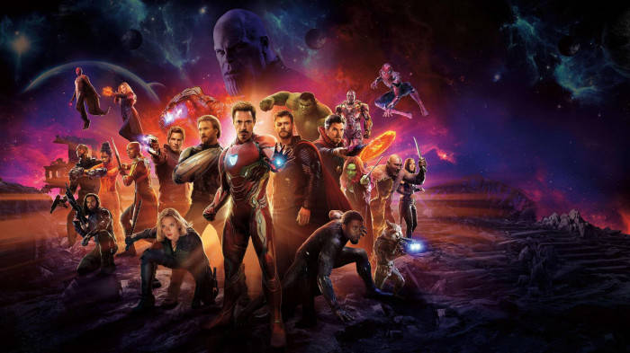 Genial,los Héroes De Avengers Infinity War En Una Pose Heroica. Fondo de pantalla