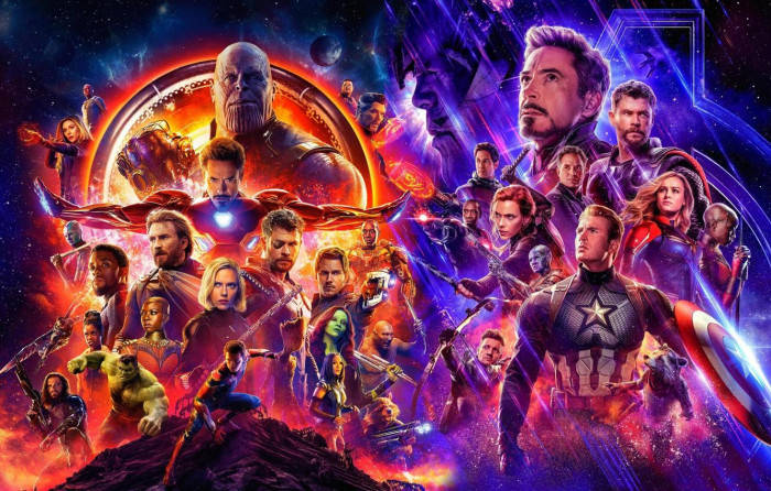Vær kølige Avengers Posters Of Infinity War og Endgame: Wallpaper