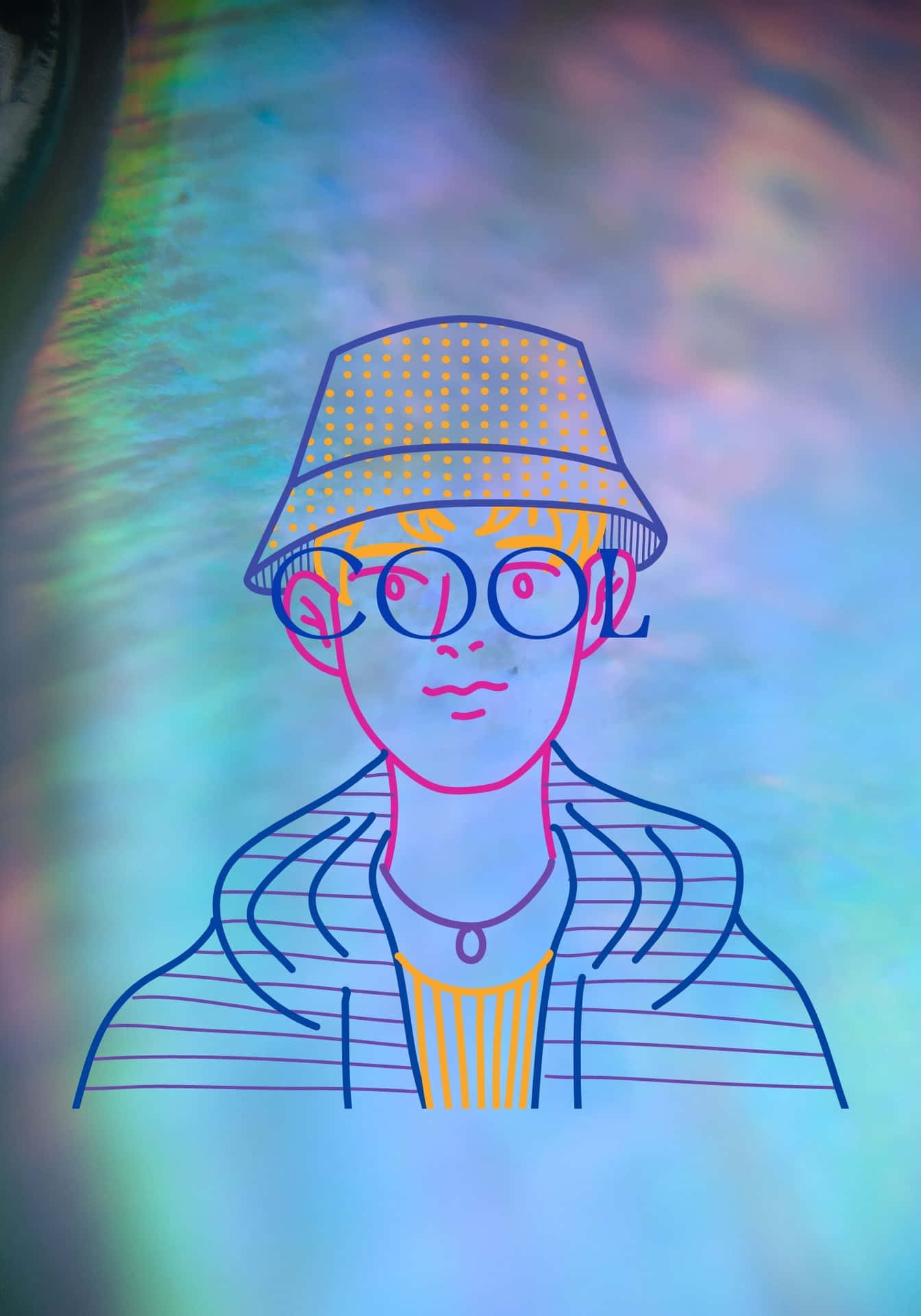 Cool Guy Wearing Hat Background