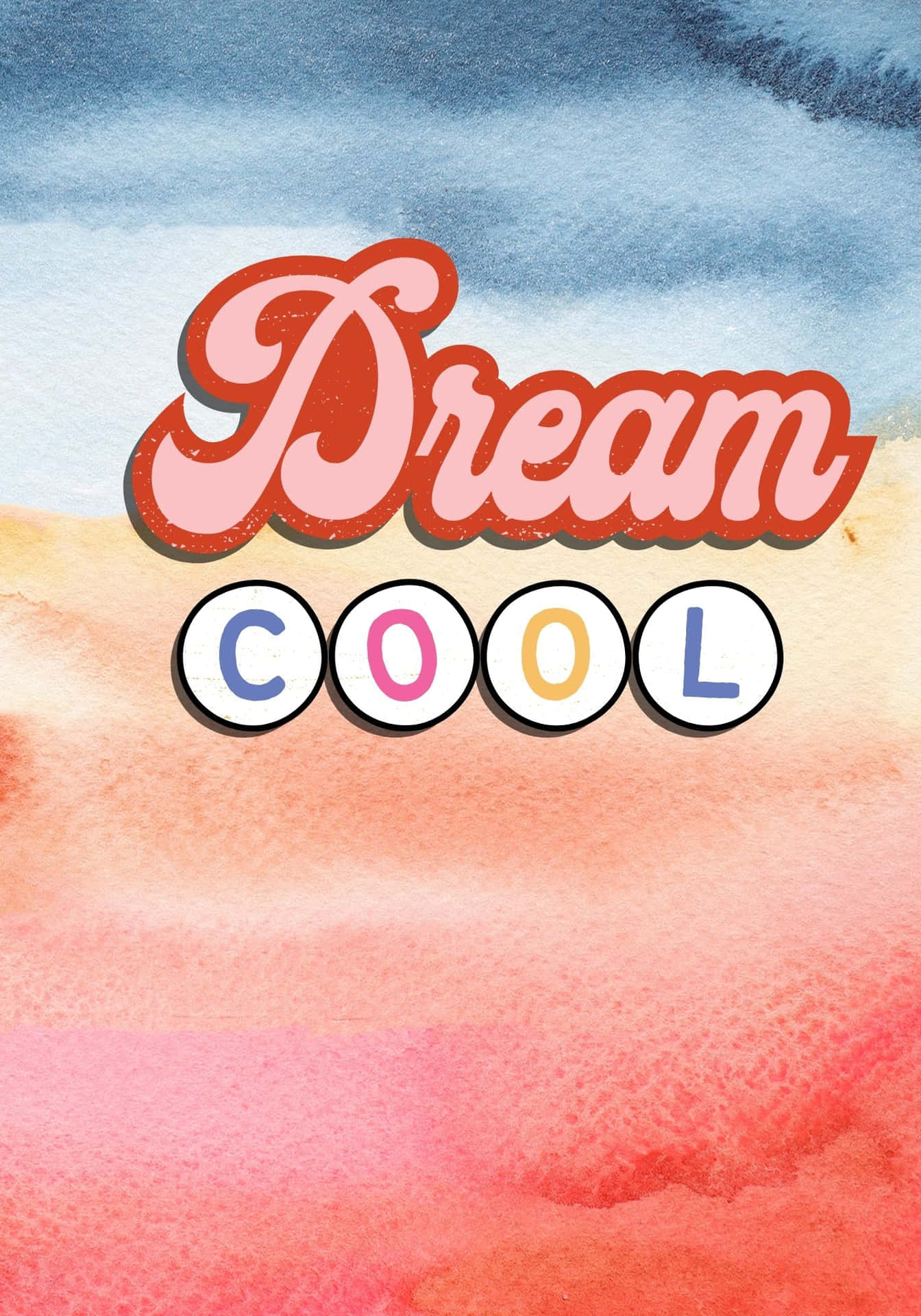 Dream Cool Watercolor Gradient Background Wallpaper