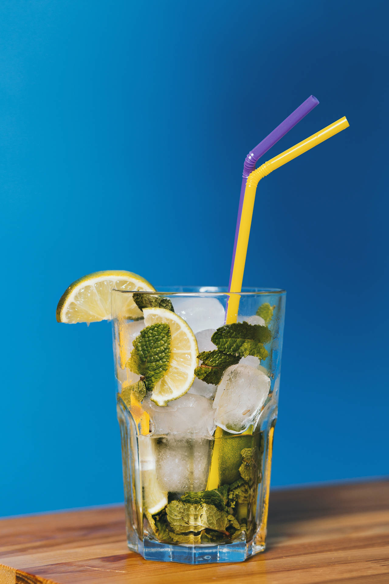 Coolbakgrund Lime Cocktail. Wallpaper