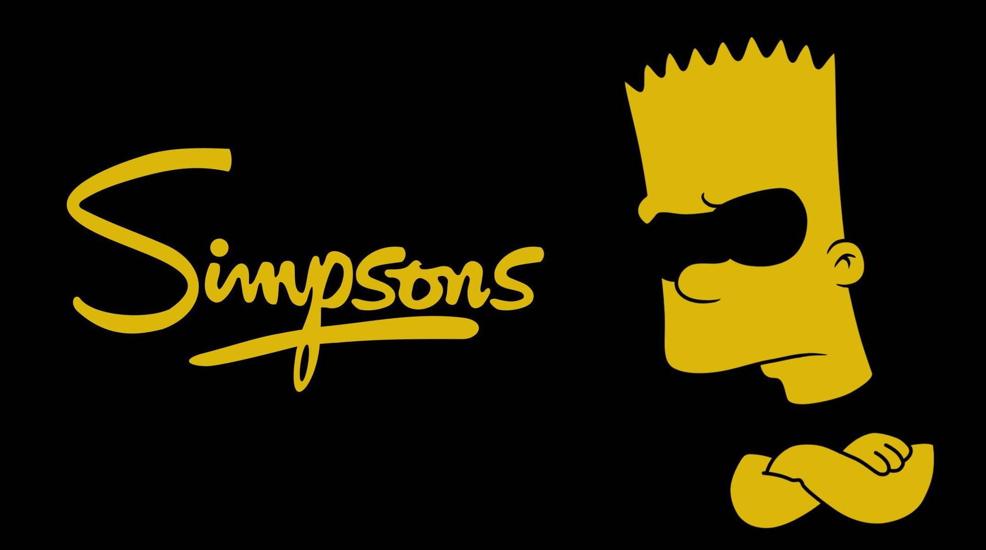 Cool Bart Simpson With Black Eyes Wallpaper