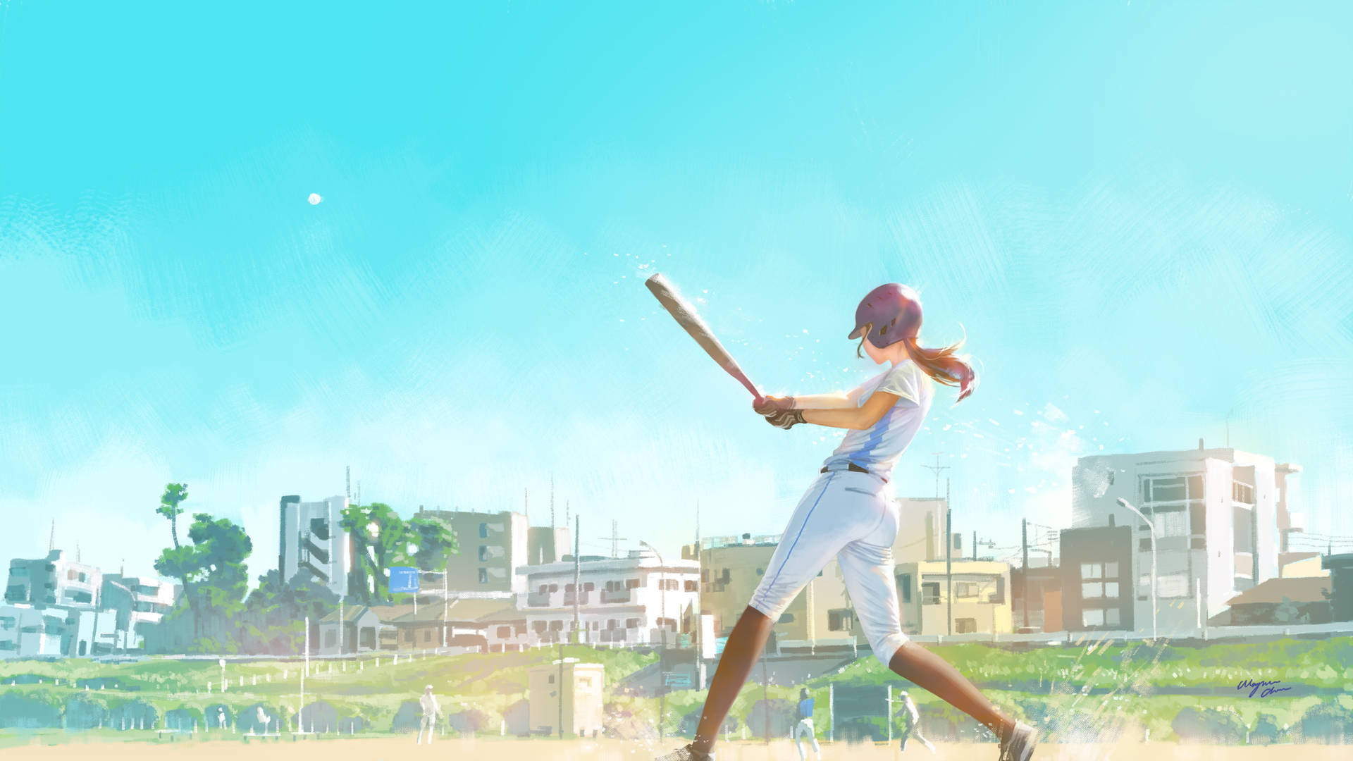 Fantastico Anime Di Baseball Sfondo