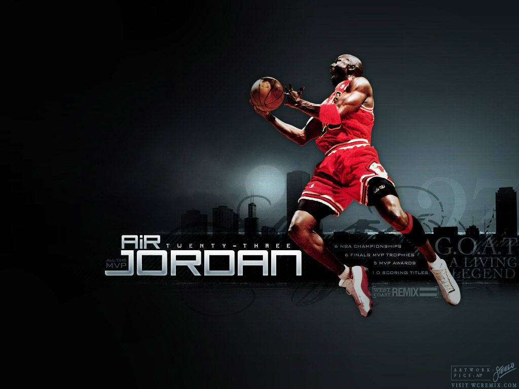 Häftigbasketball Air Jordan. Wallpaper