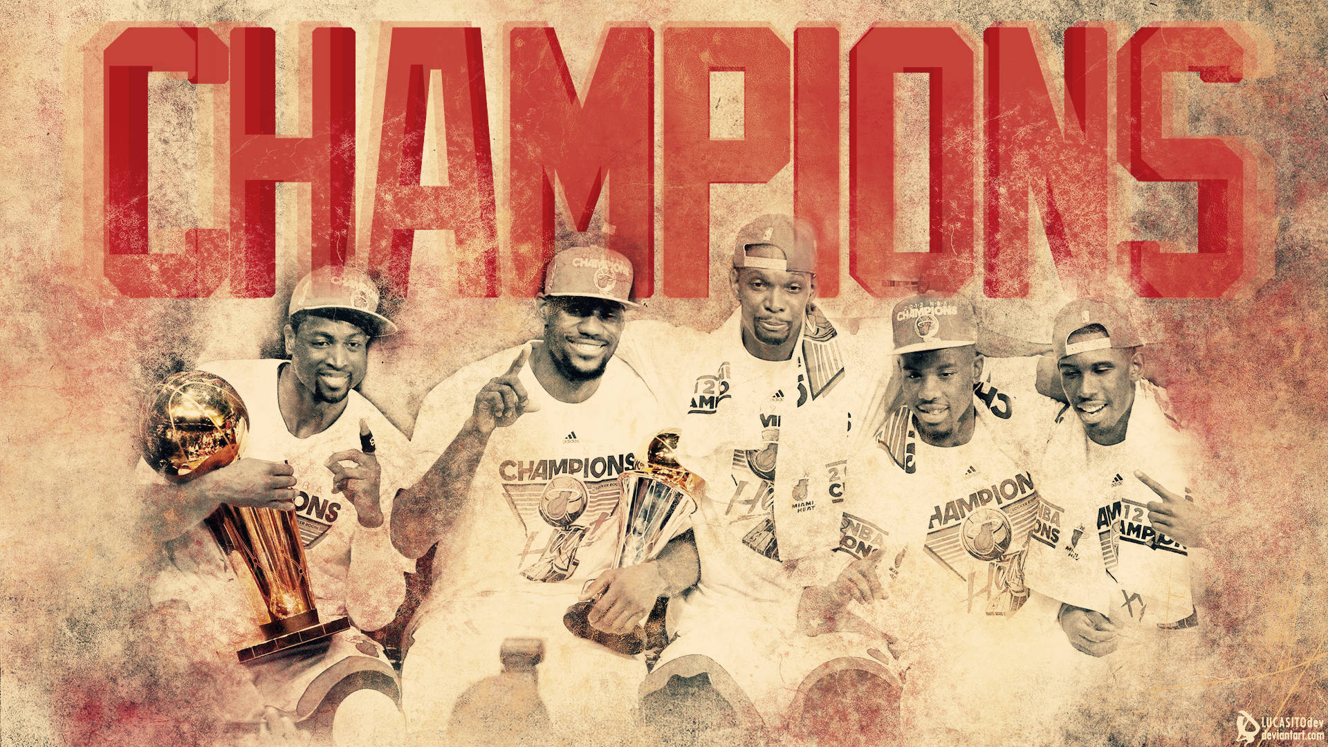 Cool Basketball Champions Plakat Wallpaper